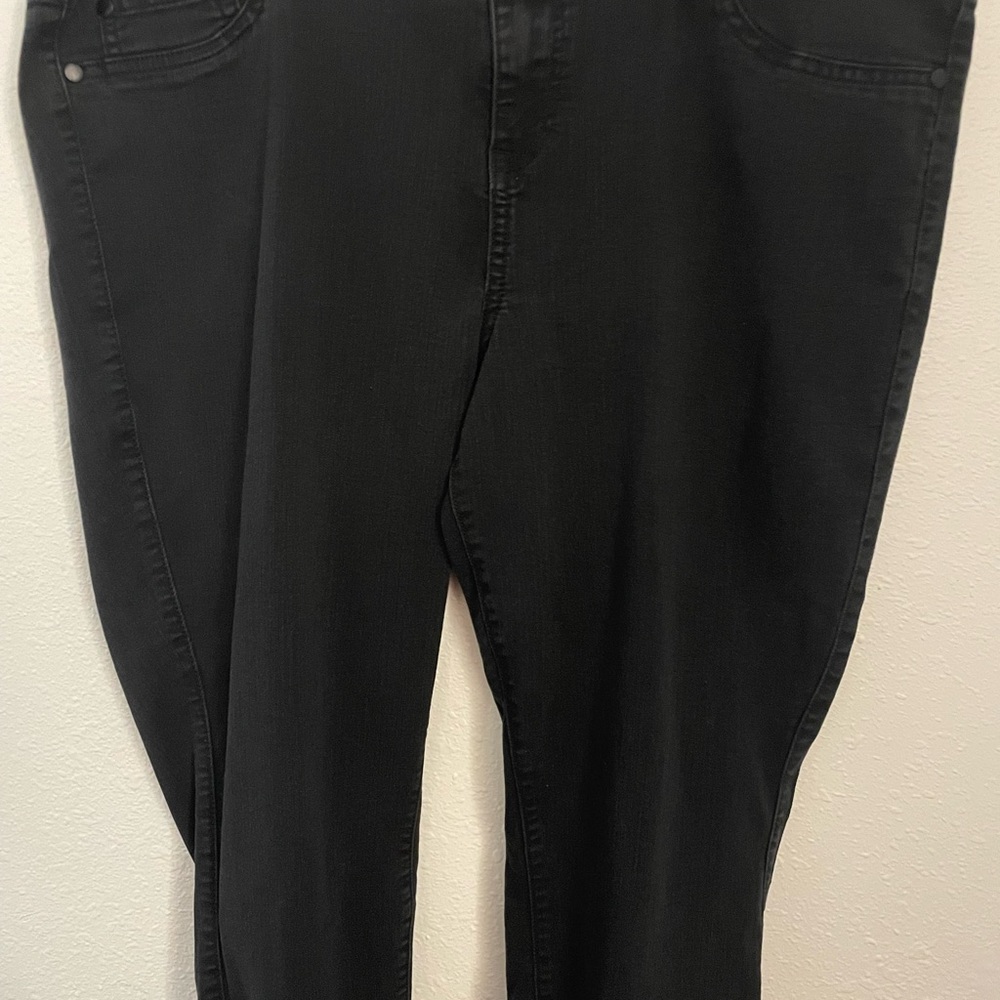 Torrid Plus Size Women's Black Jeggings-Size 22R-3Button and Zipper Closure